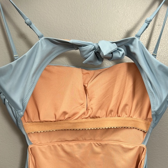 J crew Cutout tie-back one piece swimsuit size 8 style bf166 baby blue - Picture 8 of 16